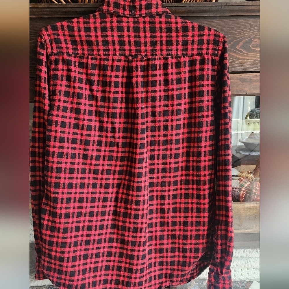 On The Road Red and Black Checkered Men's Shirt - Picture 4 of 4